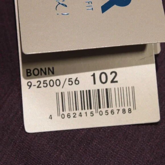 Meyer NWT Dress Pants Size 102 (US 36) Bonn in Purple Polyester & Wool